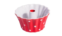 Cake vorm rood met stippen