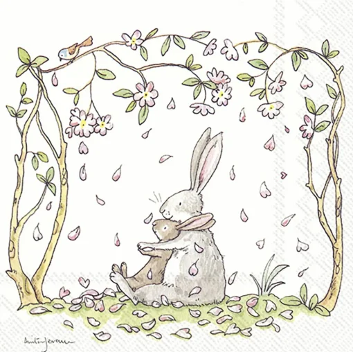 Lunchservet 'Blossems and Bunnies'