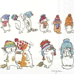 Lunchservet 'Cats with Hats'