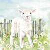 Lunchservet 'Lamb in Meadow'