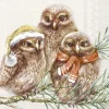 Lunchservet Winter Owls