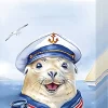 Papieren zakdoek 'Captain Charlie'