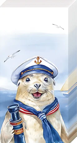 Papieren zakdoek 'Captain Charlie'
