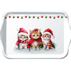 Serveerplankje 'Christmas Kittens'