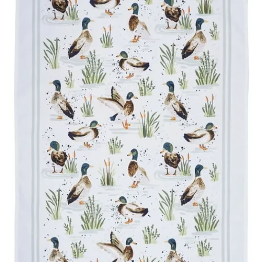Theedoek 'Farmhouse Ducks'