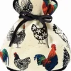 Theemof 'Rooster' met kippen en hanen
